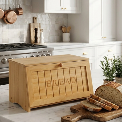 Coffret à pain en Bambou Naturel