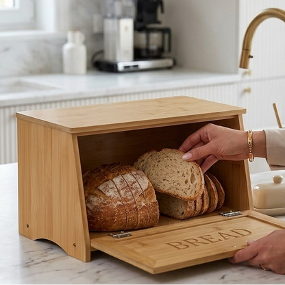 Coffret à pain en Bambou Naturel