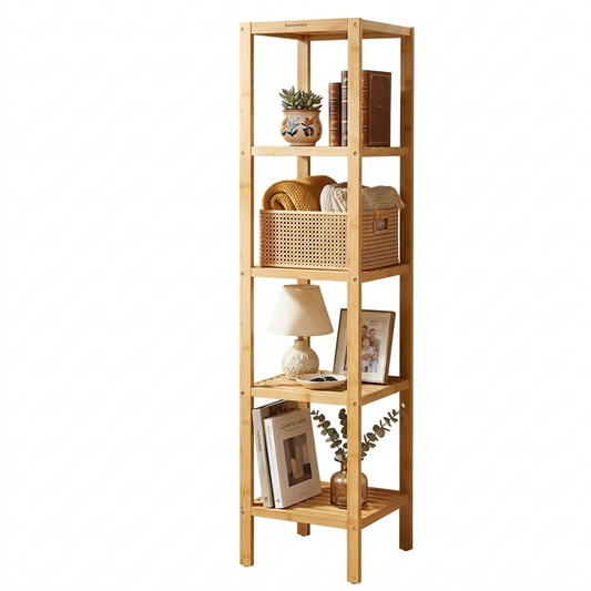 Étagère en bambou à 4 niveaux