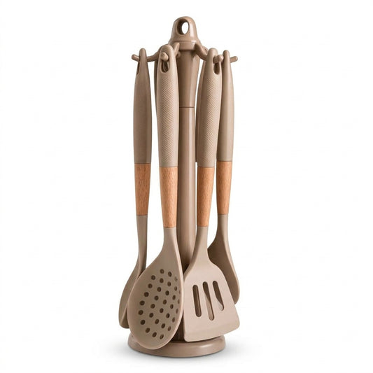 Set de 6 Ustensiles de Cuisine en Bambou