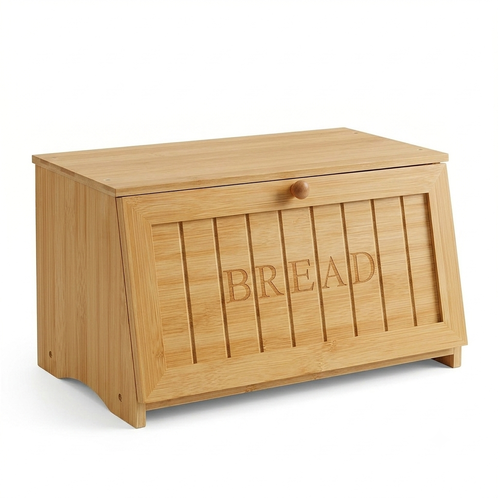 Coffret à pain en Bambou Naturel
