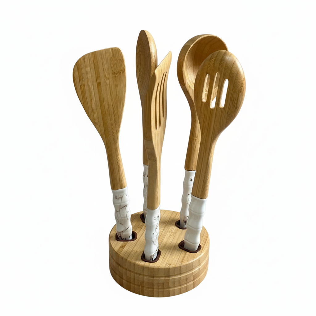 LOUCHES EN BAMBOU BLANC