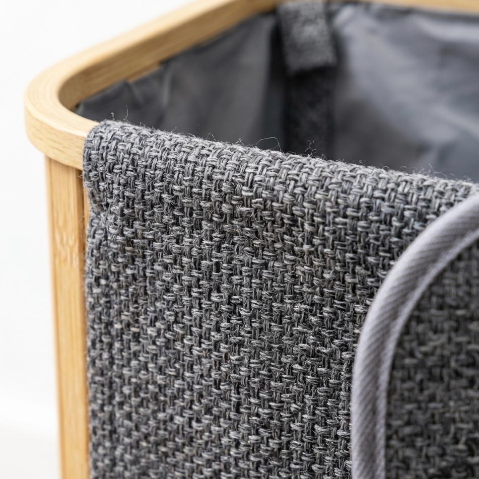 Panier à Linge En Tissu I Poignées De Transport Faciles