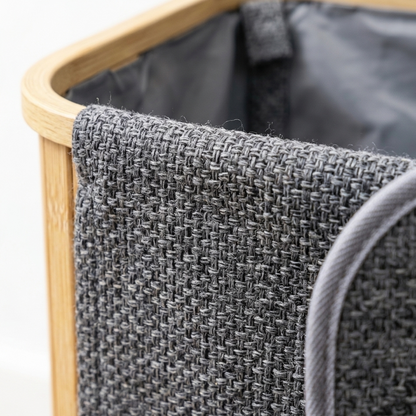 Panier à Linge En Tissu I Poignées De Transport Faciles