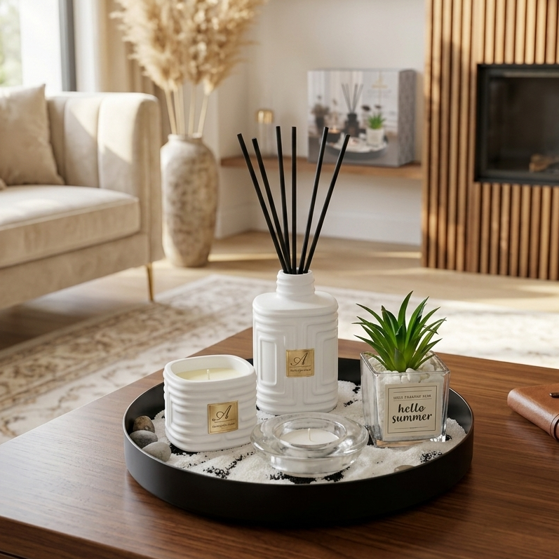Ensemble Décoratif & Parfum d’Intérieur I L’Art du Cocooning