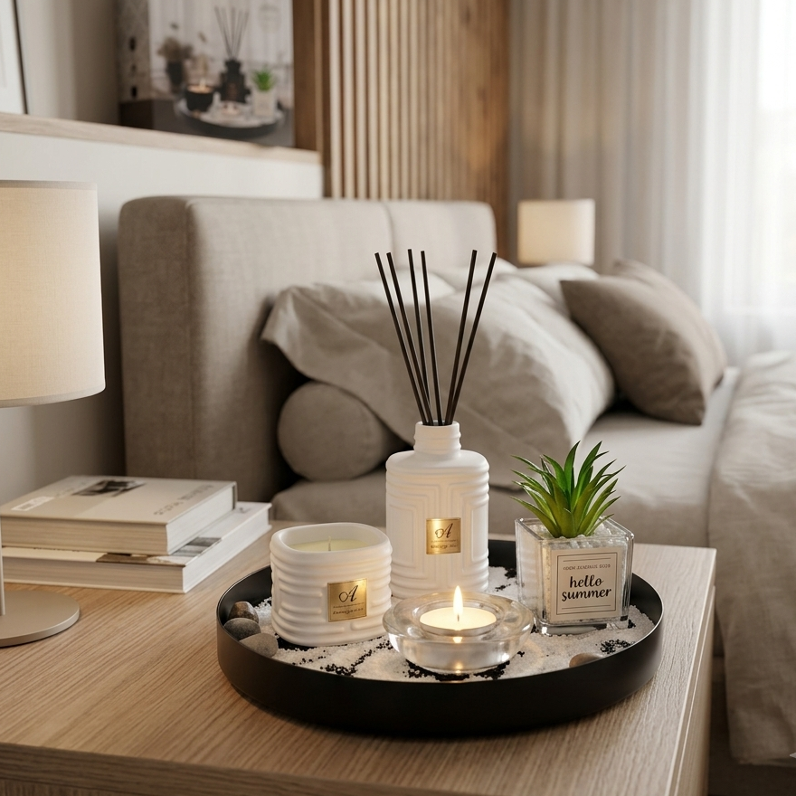 Ensemble Décoratif & Parfum d’Intérieur I L’Art du Cocooning