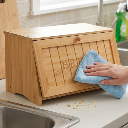 Coffret à pain en Bambou Naturel