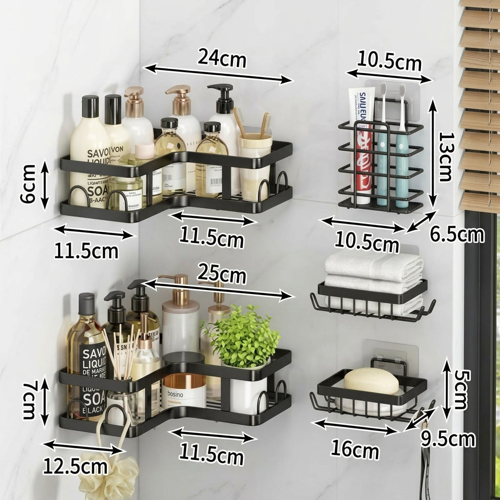 Set de rangement d'angle | Installation solide et durable