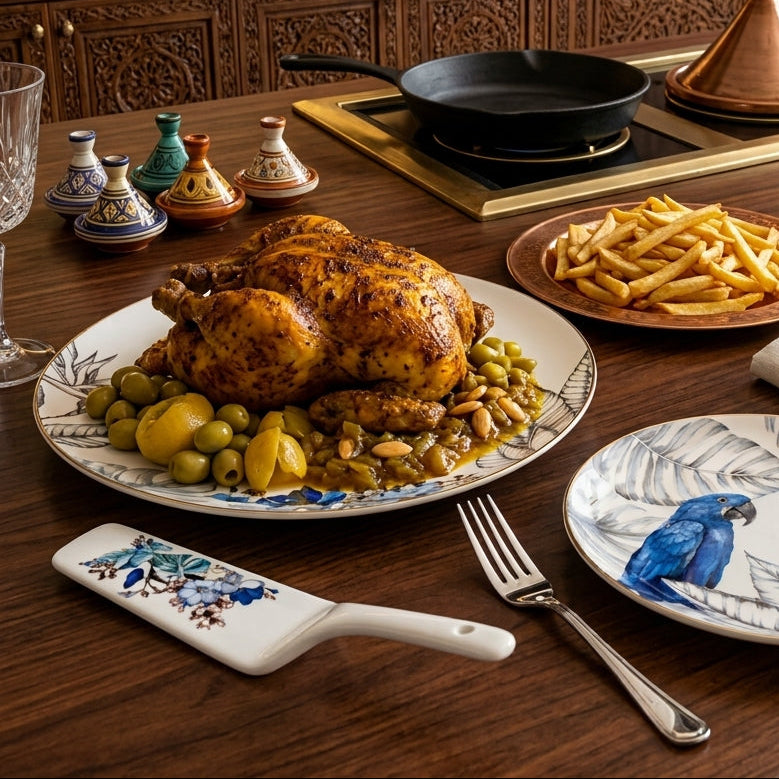 Service de Table 8 Pièces I Plat & Assiettes Multi-Usages