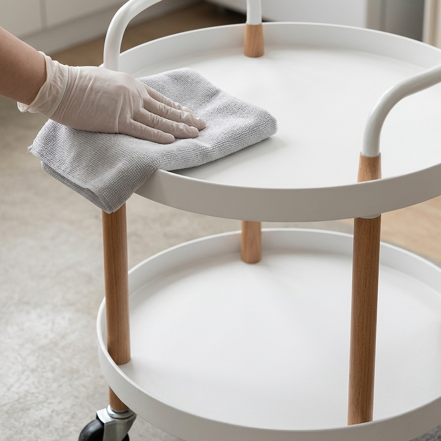 table d'appoint multifonctionnelle Blanche