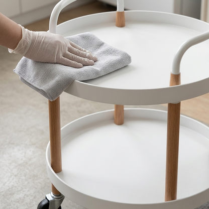 table d'appoint multifonctionnelle Blanche