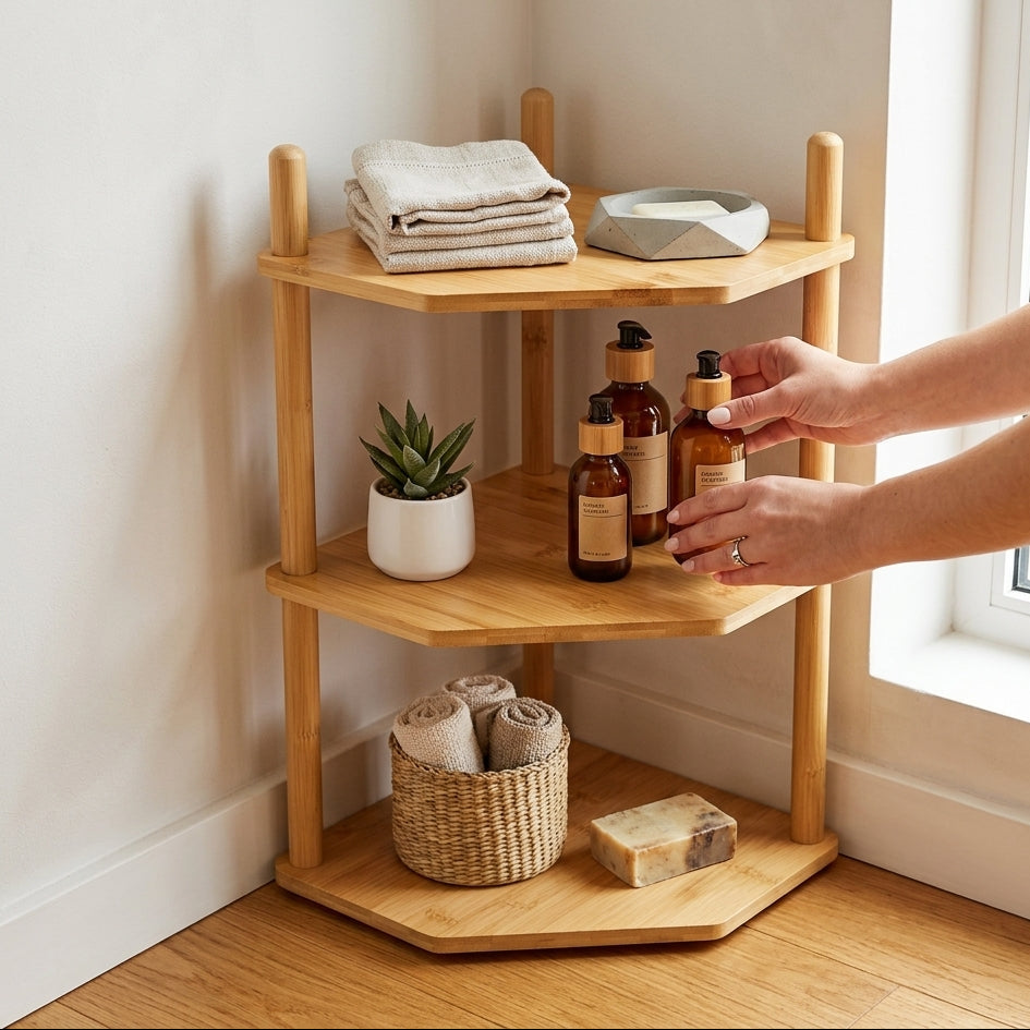 Étagère Polyvalente en Bambou I Multi-Usages