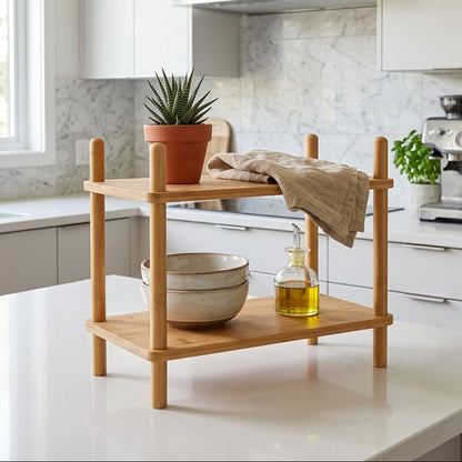 Étagère Polyvalente en Bambou I Multi-Usages