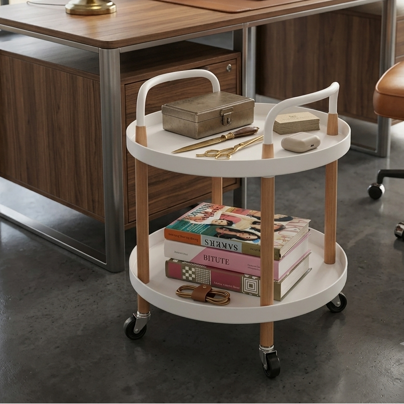 table d'appoint multifonctionnelle Blanche