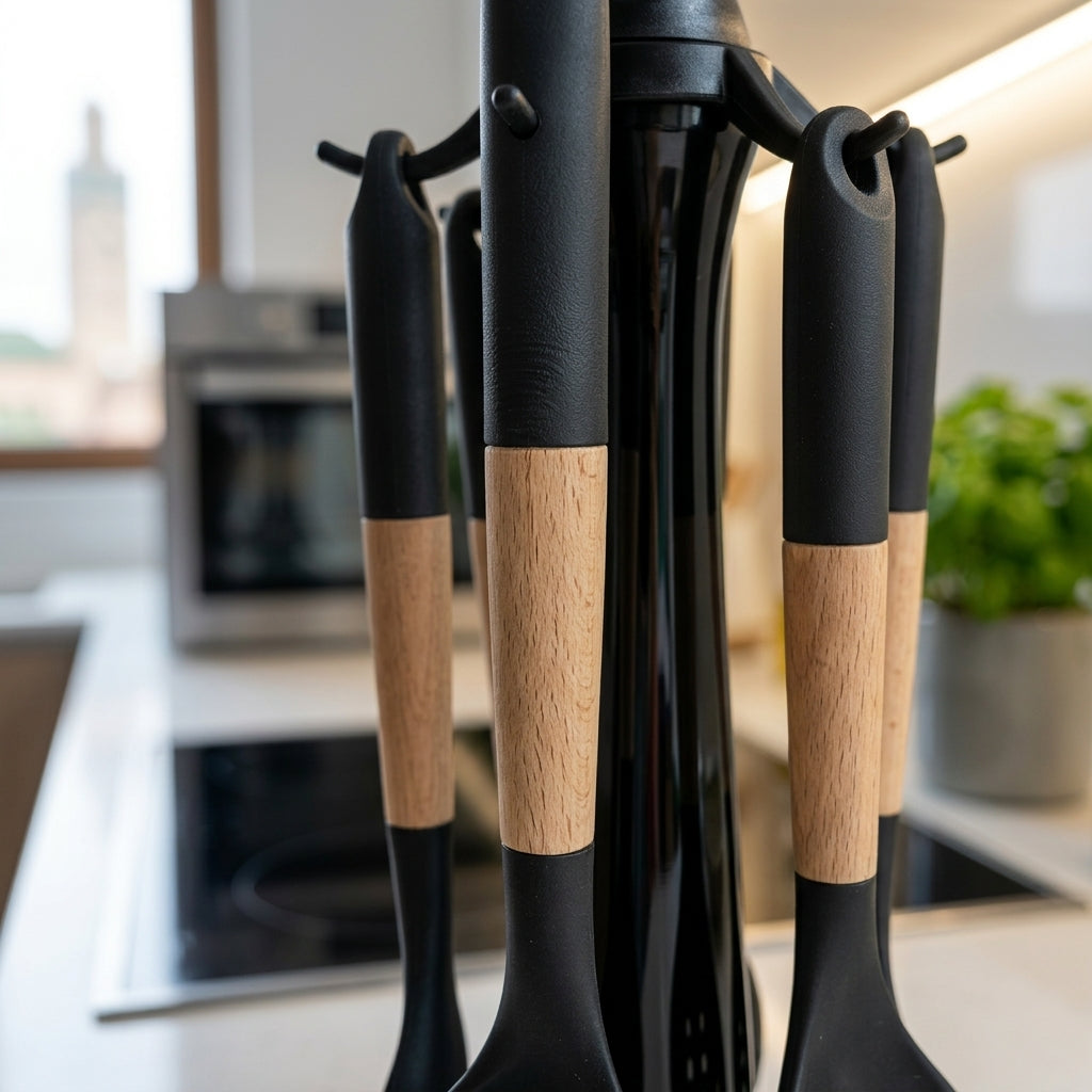 Set de 6 Ustensiles de Cuisine en Bambou