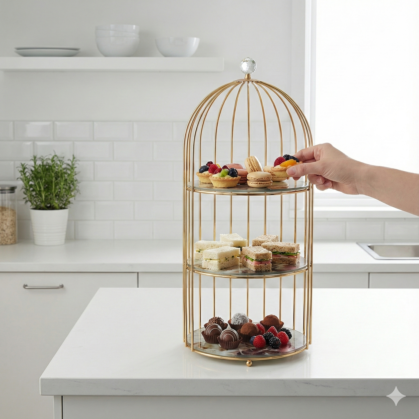 PRÉSENTOIR CAGE 3 NIVEAUX