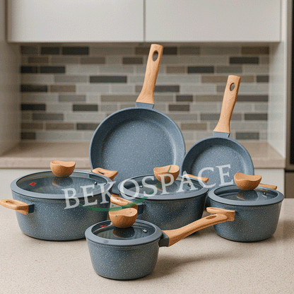 BATTERIE DE CUISINE MINIMALISTE EN GRANITE