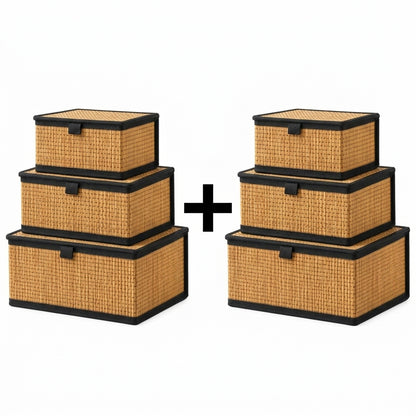 Pack de 6 Boîtes avec Couvercle I Rangements Multi-Usages