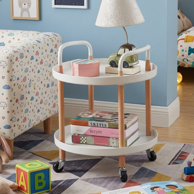 table d'appoint multifonctionnelle Blanche