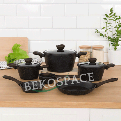 BATTERIE DE CUISINE MINIMALISTE EN GRANITE