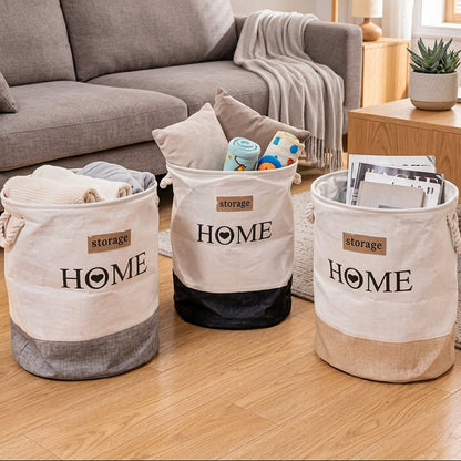 Pack de 3 Sac à Linge En Tissu I Facile à Transporter