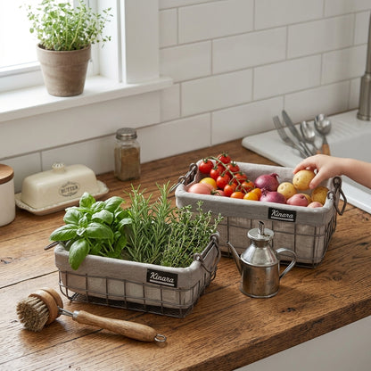 Pack de 4 Panier de Rangement | Pratique, Durable