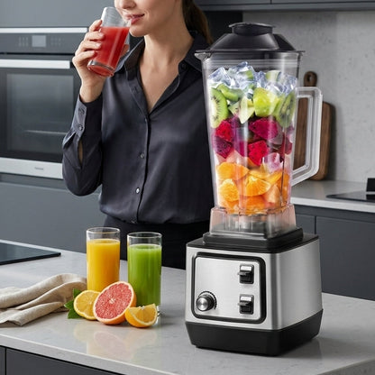 Blender Professionnel 2 en 1 Puissance 3000W I Puissance & Précision