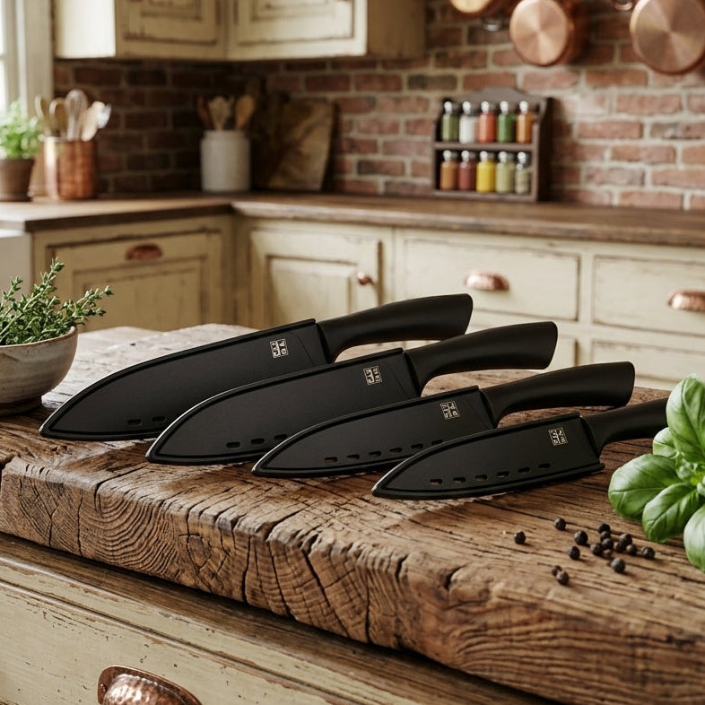 Set de Couteaux Ergonomiques 5 Pièces I Confort Anti-Fatigue