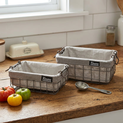 Pack de 4 Panier de Rangement | Pratique, Durable