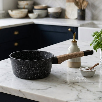 Set de 3 Casseroles en Granite I Haute Résistance & Zéro Accroche