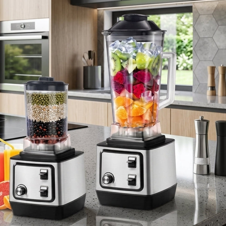 Blender Professionnel 2 en 1 Puissance 3000W I Puissance & Précision