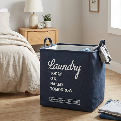 Pack de 3 Panier à Linge En Tissu I Facile à Transporter