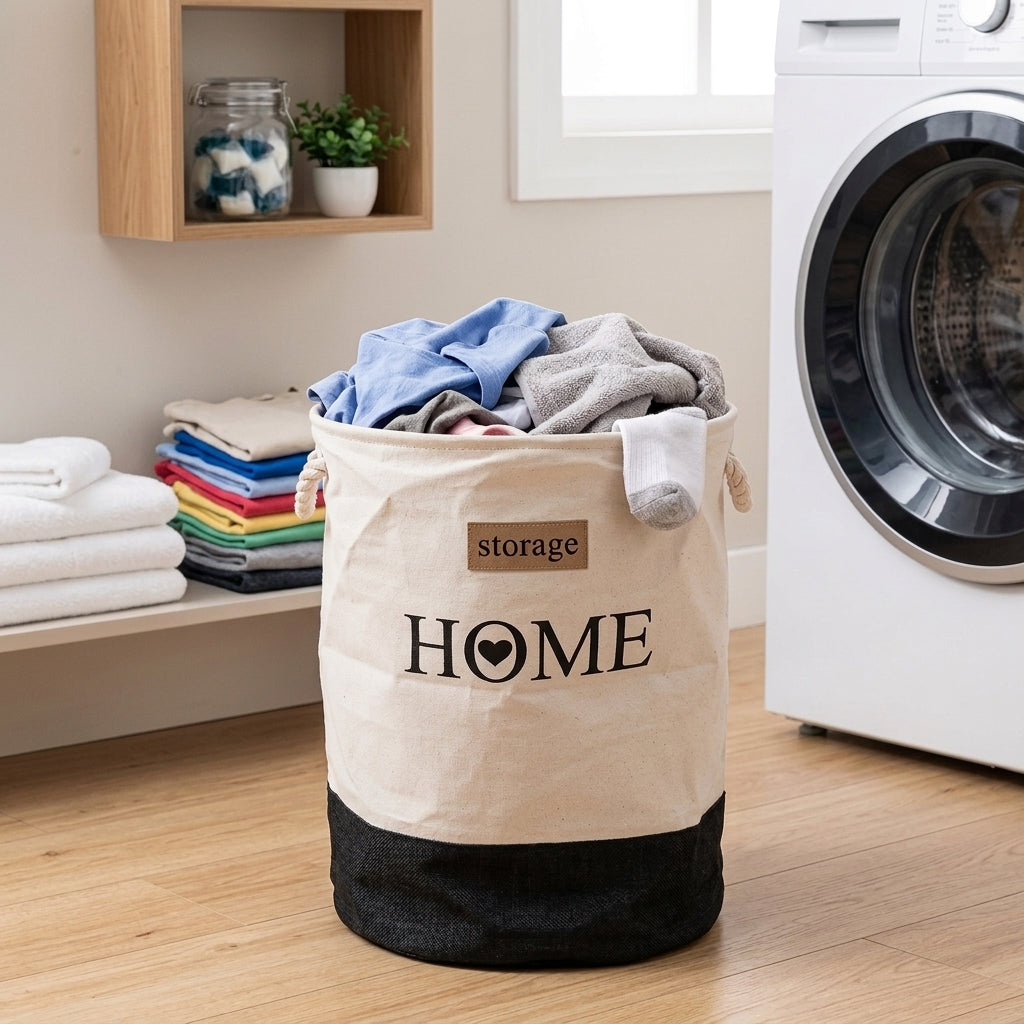Pack de 3 Sac à Linge En Tissu I Facile à Transporter