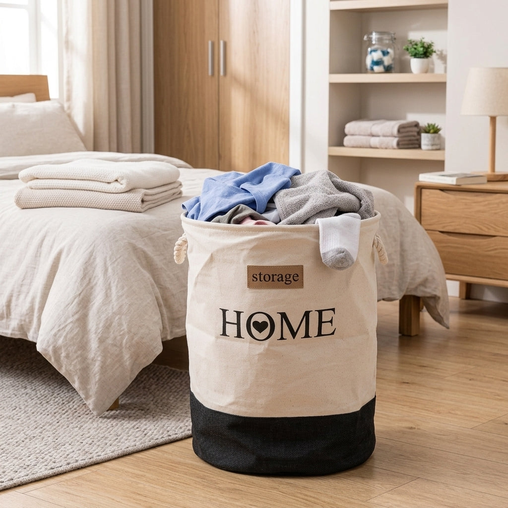 Pack de 3 Sac à Linge En Tissu I Facile à Transporter