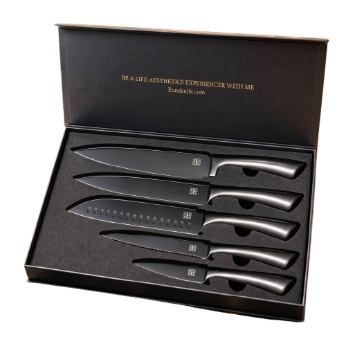 Set de Couteaux Ergonomiques 5 Pièces I Confort Anti-Fatigue