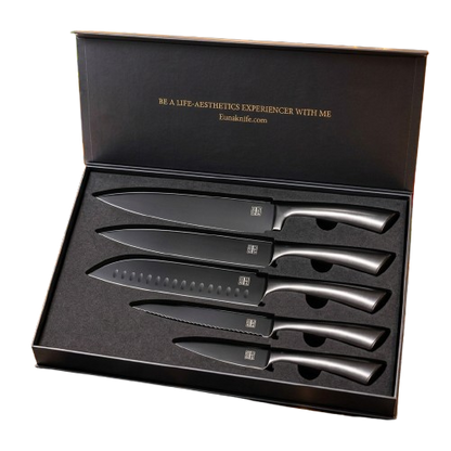 Set de Couteaux Ergonomiques 5 Pièces I Confort Anti-Fatigue