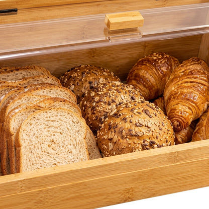 Boîte à Pain en Bambou Naturel | Design & Organisation Cuisine