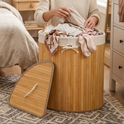 Pack de 2 Paniers à Linge En Osier I Poignées De Transport Faciles