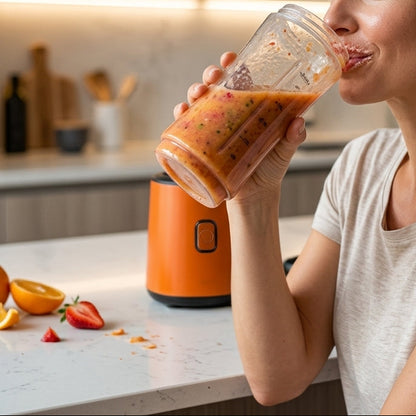 Mixeur Électrique 2 en 1 I 600ML avec Gobelet Portable