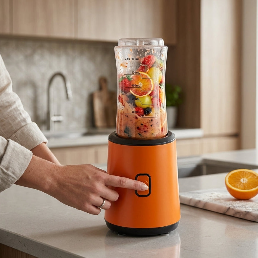 Mixeur Électrique 2 en 1 I 600ML avec Gobelet Portable