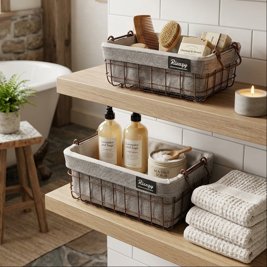 Pack de 4 Panier de Rangement | Pratique, Durable