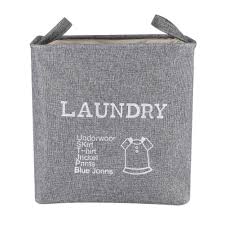Pack de 3 Panier à Linge En Tissu I Facile à Transporter
