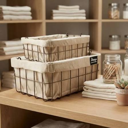 Pack de 4 Panier de Rangement | Pratique, Durable