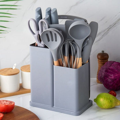 SET D'USTENSILES DE CUISINE EN SILICONE