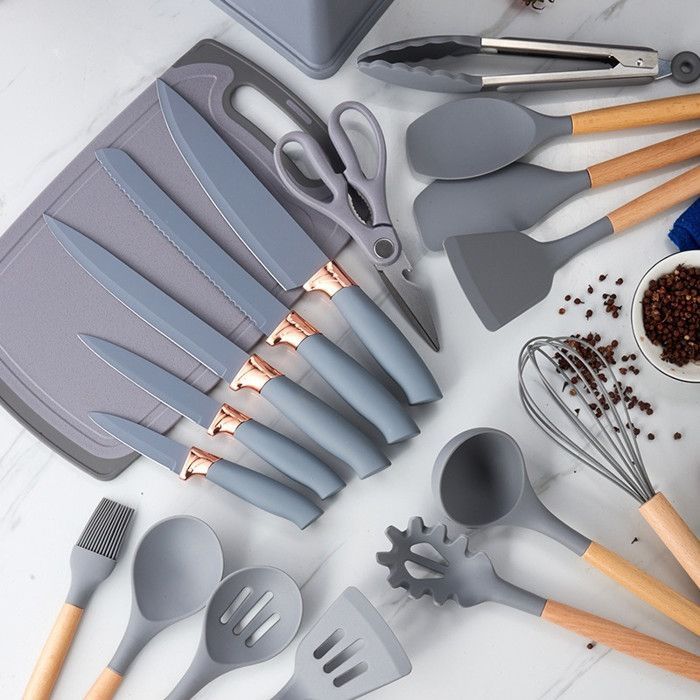 SET D'USTENSILES DE CUISINE EN SILICONE
