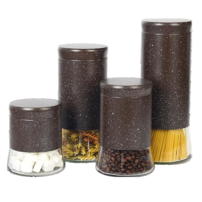 SET DE 4 BOITES A EPICES EN GRANITE SUCRO